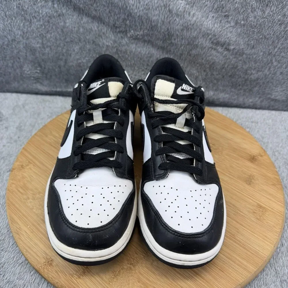 Nike Dunk Low Shoes Boys Size 7Y Black White Basketball Sneakers CW1590-100